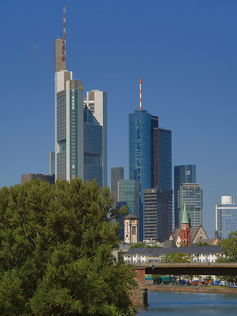 Skyline von Frankfurt Fotos