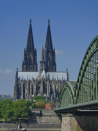 Foto Hohenzollernbrücke beim Kölner Dom