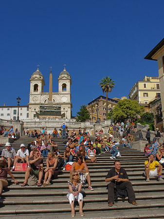 Fotos Treppe mit Kirche | Rom