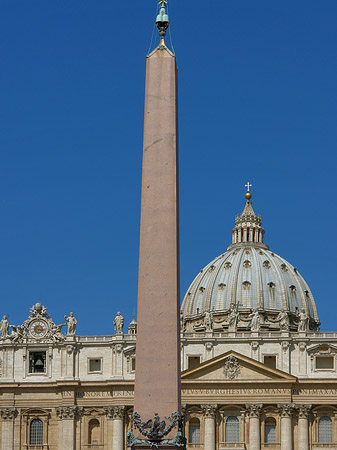 Obelisk mit dem Petersdom