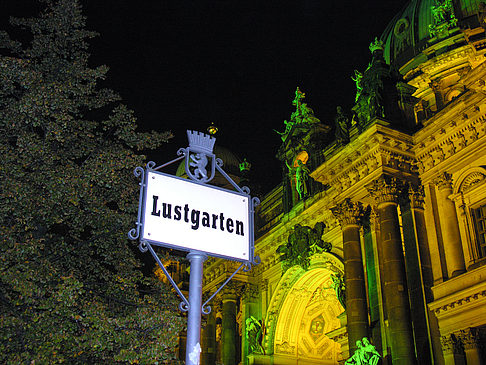 Lustgarten bei Nacht Fotos