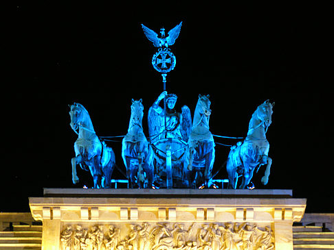 Foto Quadriga bei Nacht