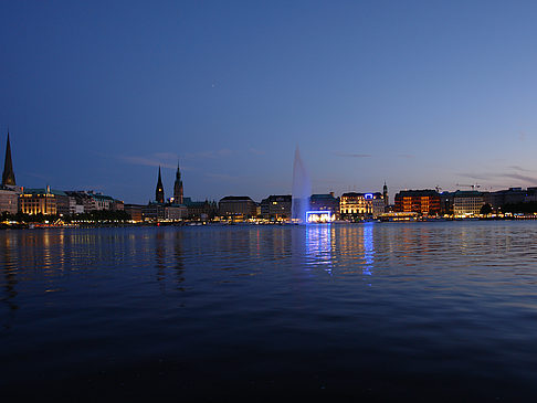 Foto Binnenalster am Abend - Hamburg