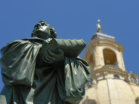 Foto Lutherdenkmal vor der Frauenkirche - Dresden